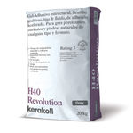 Gel‑Adhesivo estructural, altamente flexible, multiuso, tixo & fluido, adhesión acelerada H40 Revolution de Kerakoll. Gris. 20 Kg